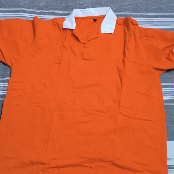 Other - Orange collared tshirt for men